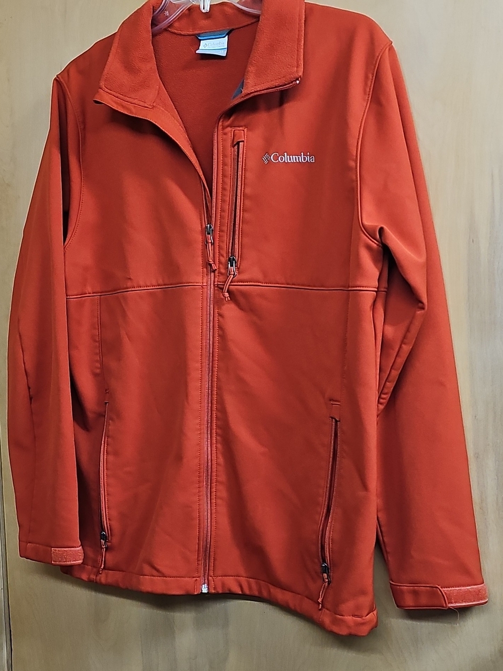 Columbia Men's Large Tall Orange Softshell Jacket